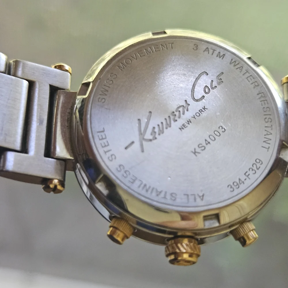 Kenneth Cole Gold and Silver Stainless Steel Watch - Picture 8 of 15